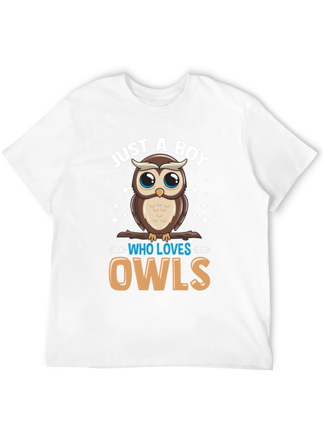 Boys Owl Lover T-Shirt - Cute Cartoon Design