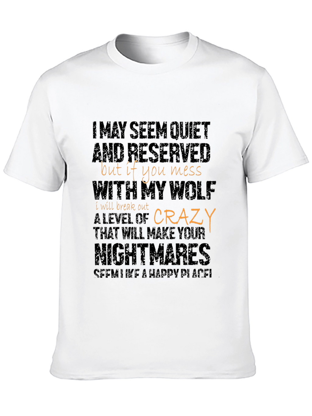 Quiet Wolf Graphic Tee - Mens Black T-Shirt