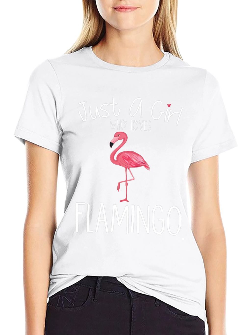 Flamingo Girl T-Shirt - Cute Animal Lover Tee