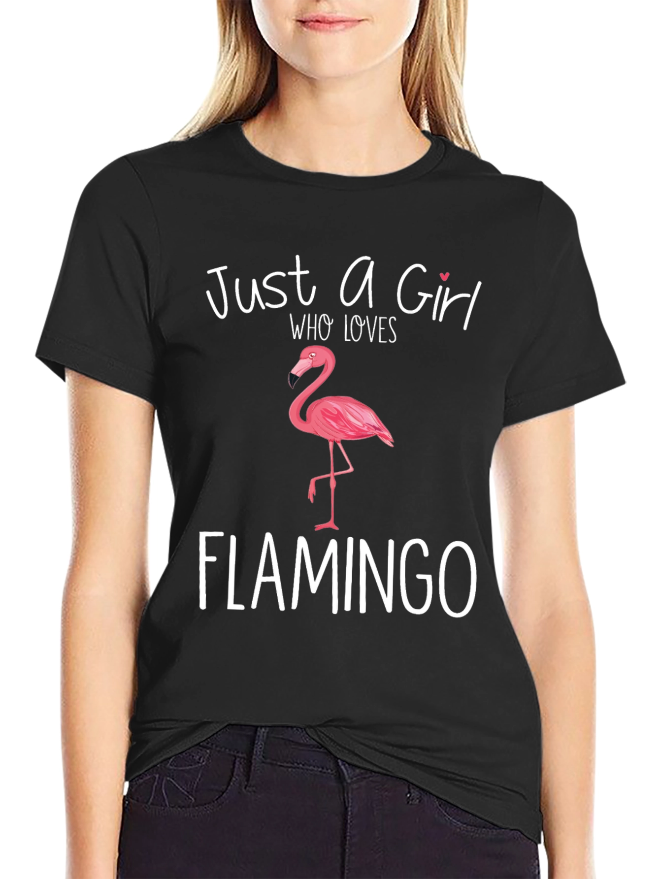 Flamingo Girl T-Shirt - Cute Animal Lover Tee