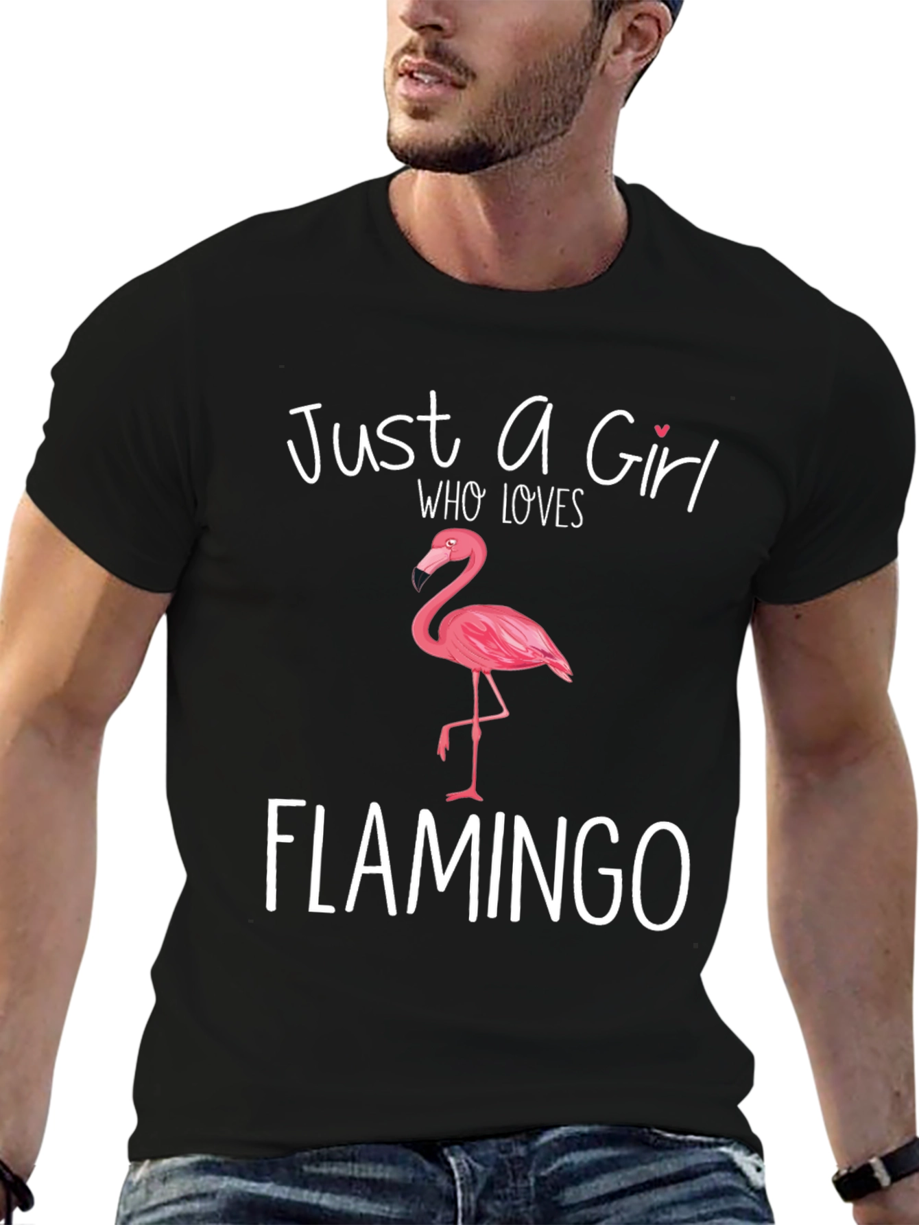 Flamingo Girl T-Shirt - Cute Animal Lover Tee