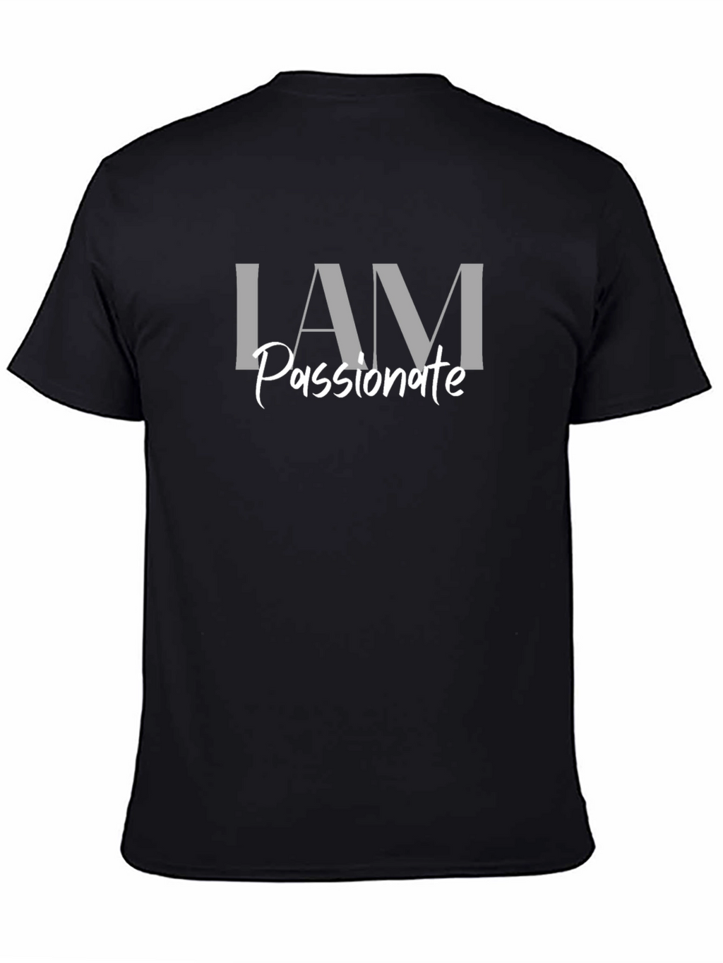 I AM Passionate Graphic Tee - Black