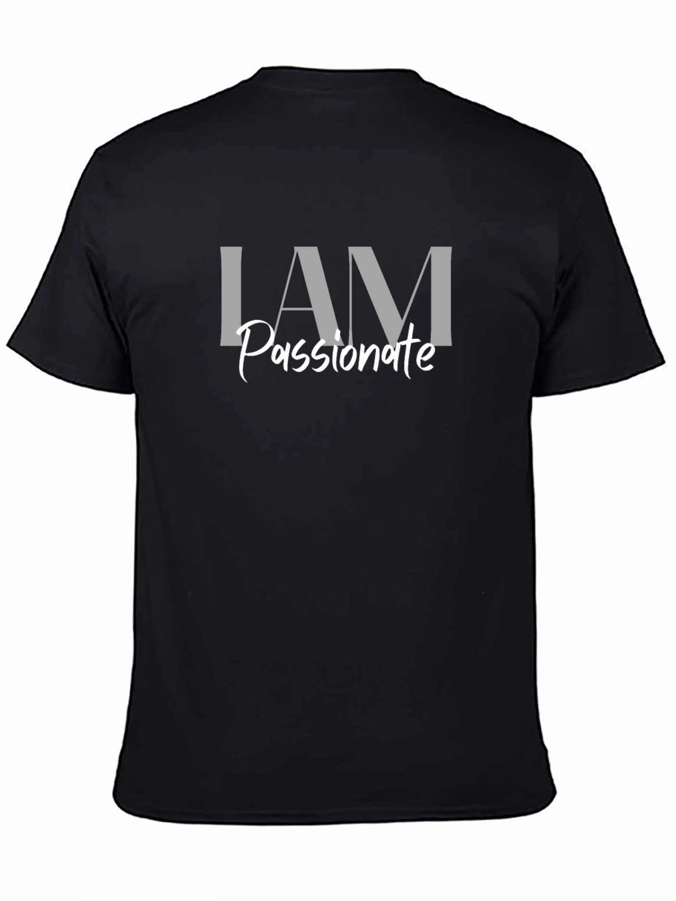 I AM Passionate Graphic Tee - Black