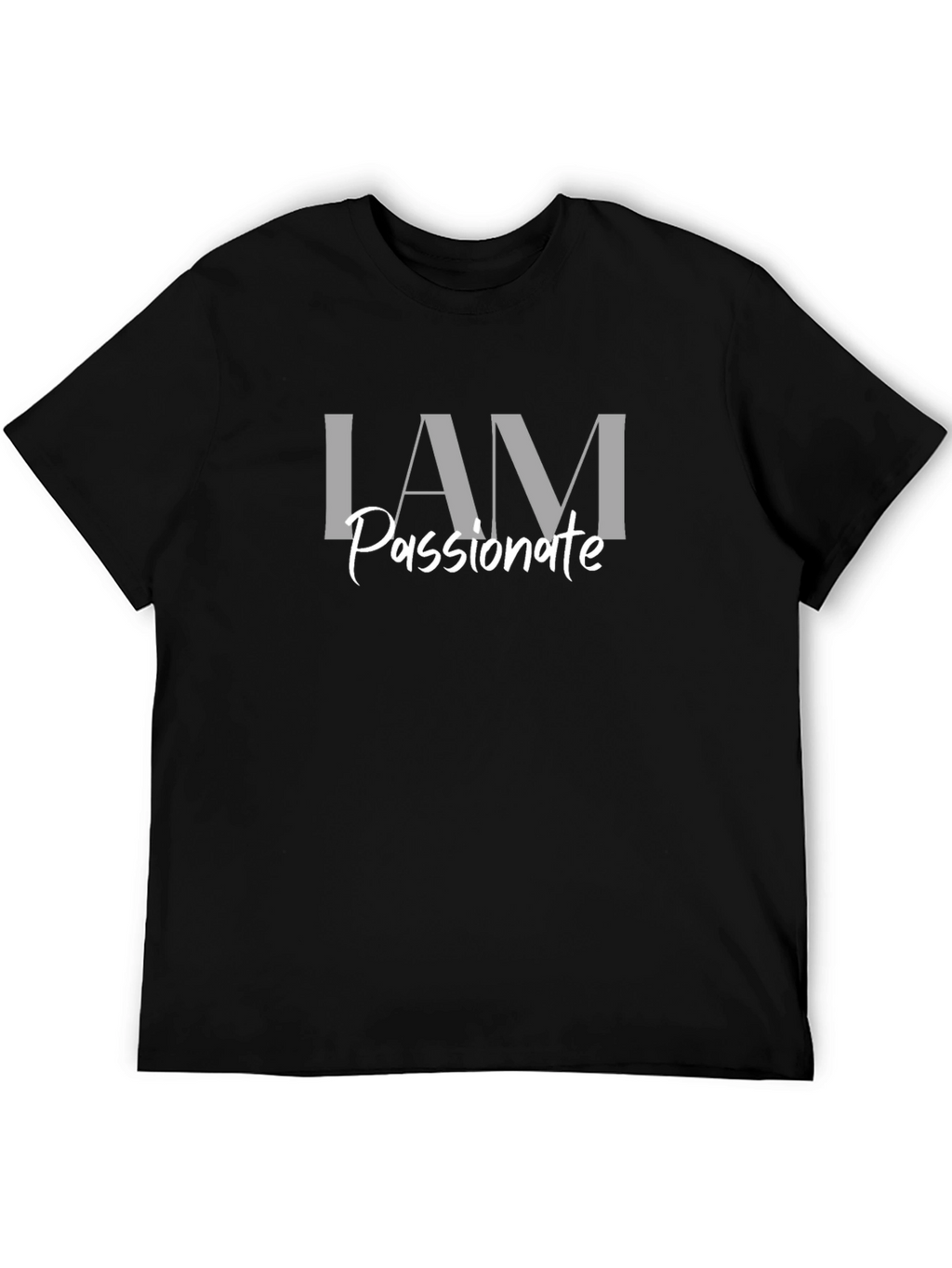 I AM Passionate Graphic Tee - Black