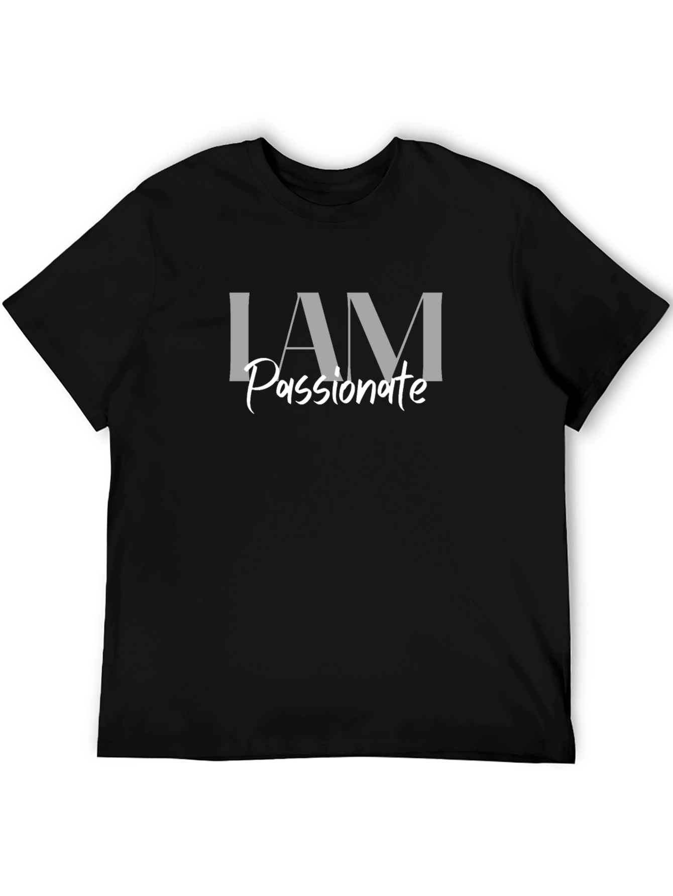 I AM Passionate Graphic Tee - Black