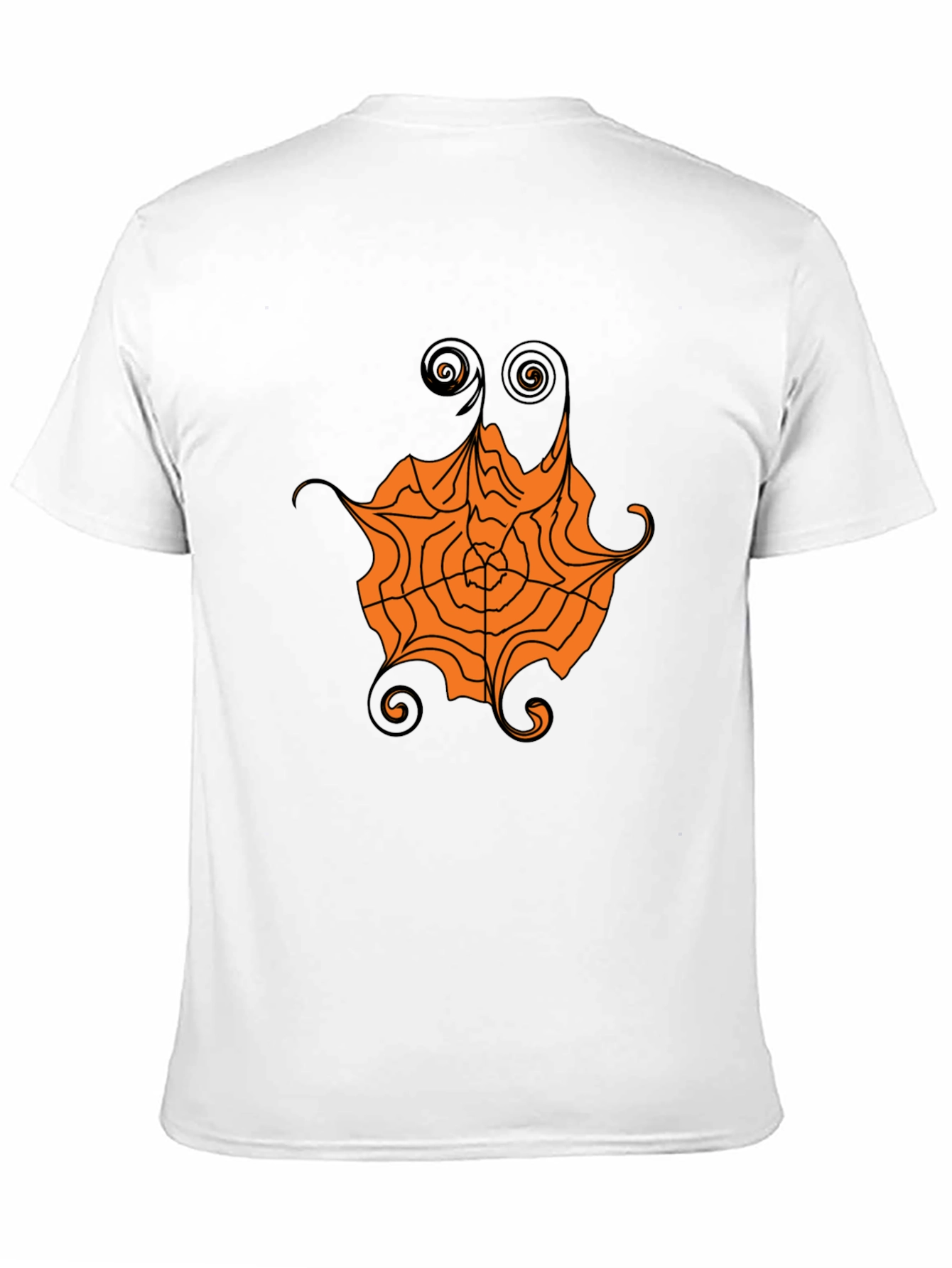 Halloween Spider Web Graphic Tee - Black