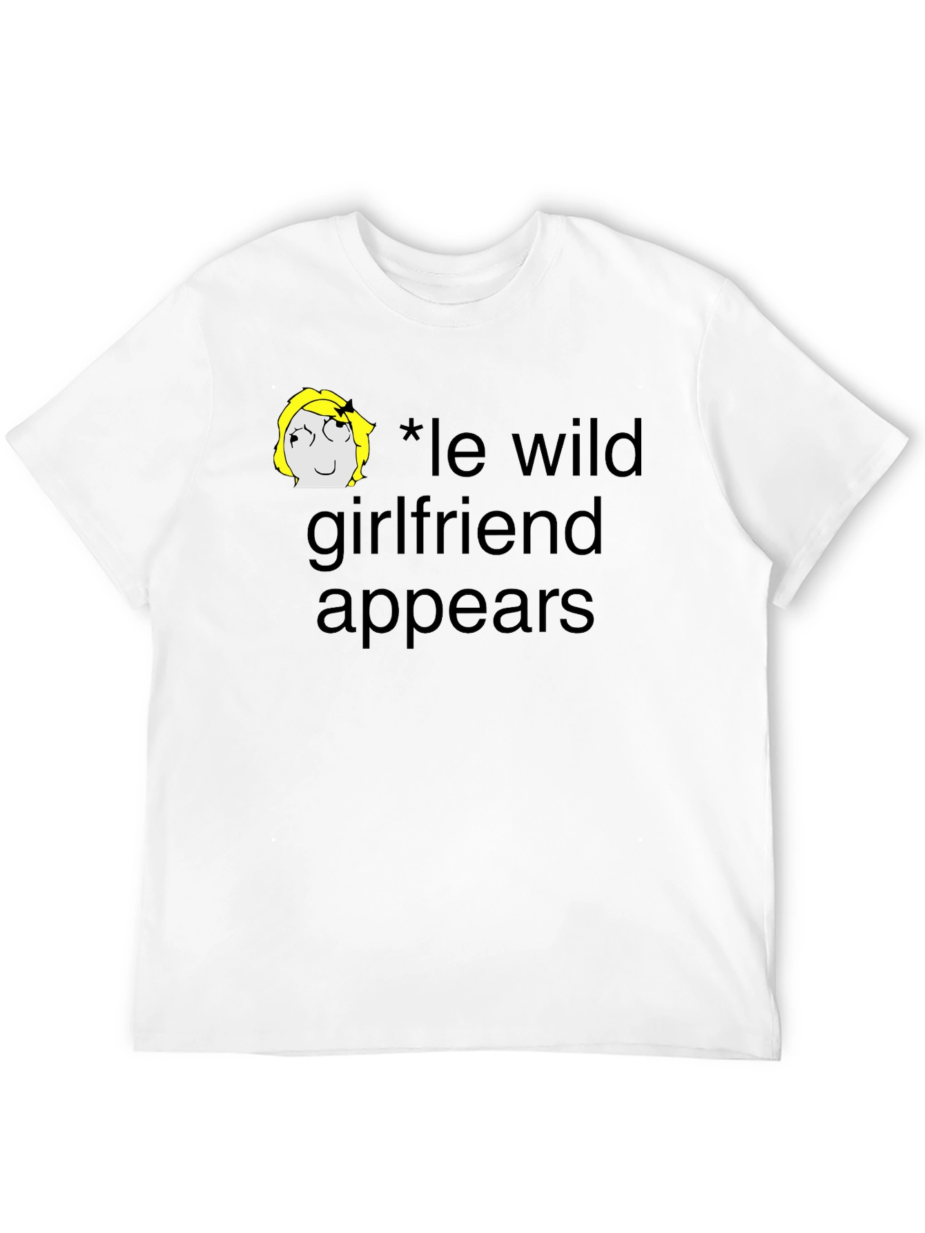 Le Wild Girlfriend Appears Black T-Shirt