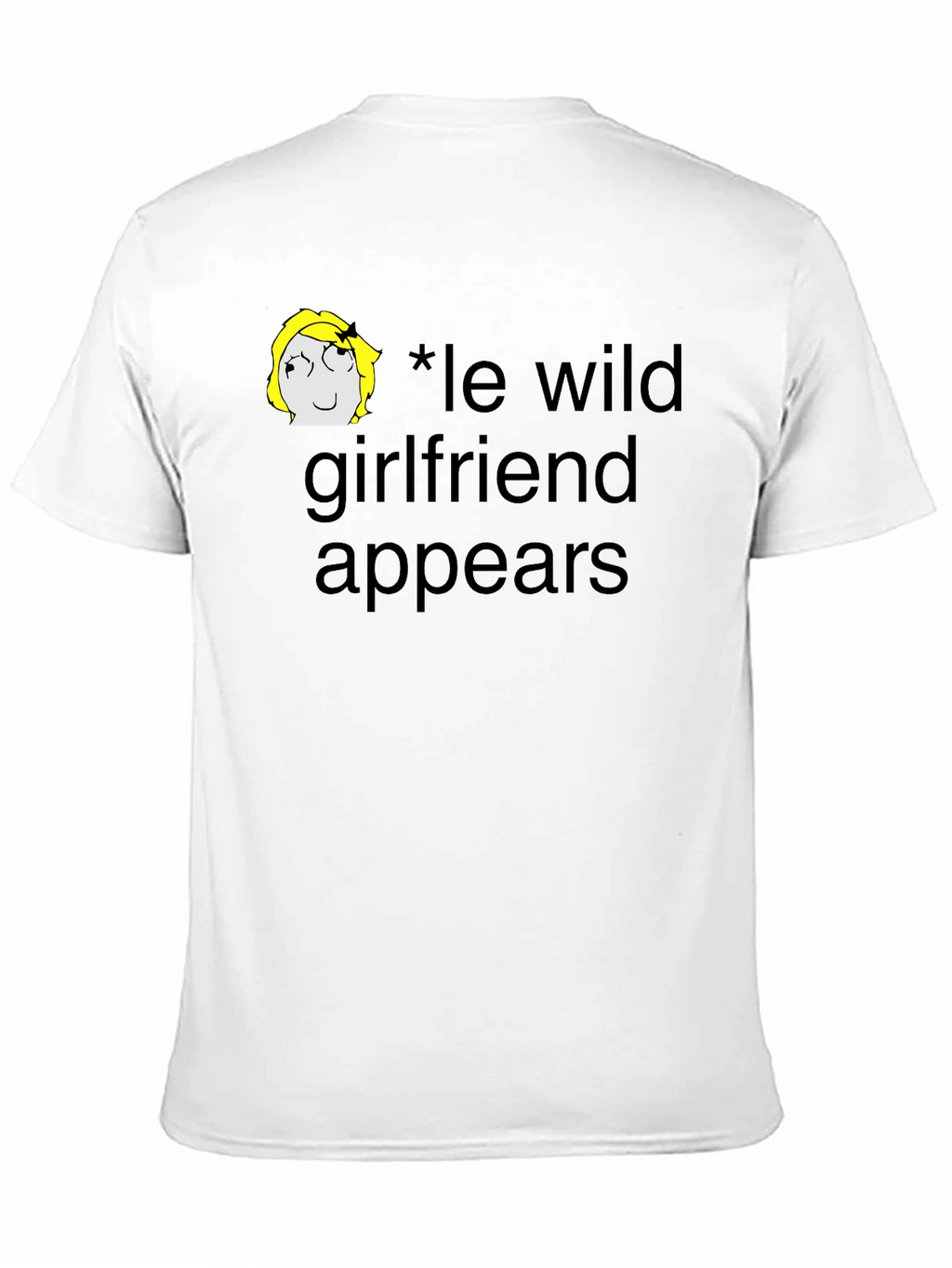Le Wild Girlfriend Appears Black T-Shirt