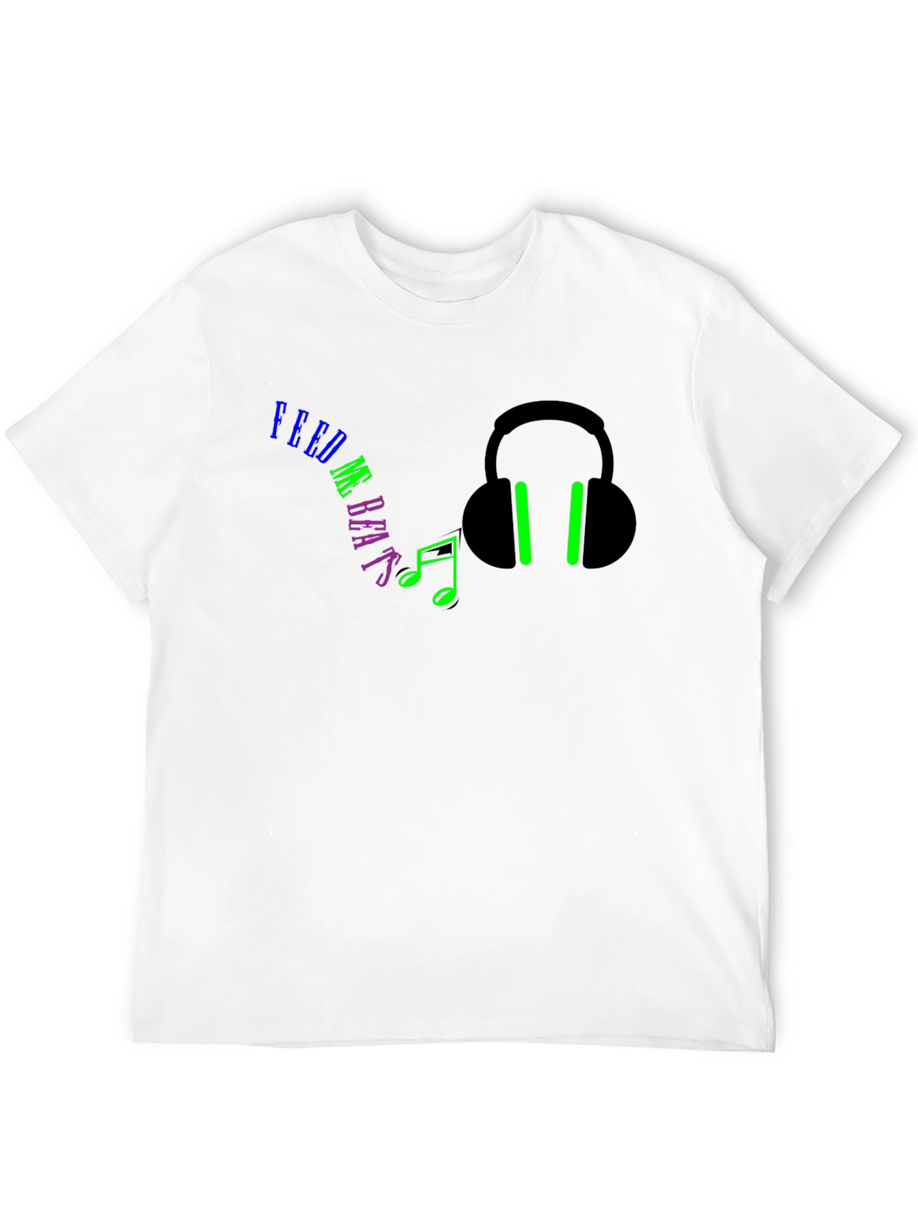 Feed Me Beats Black Graphic Tee