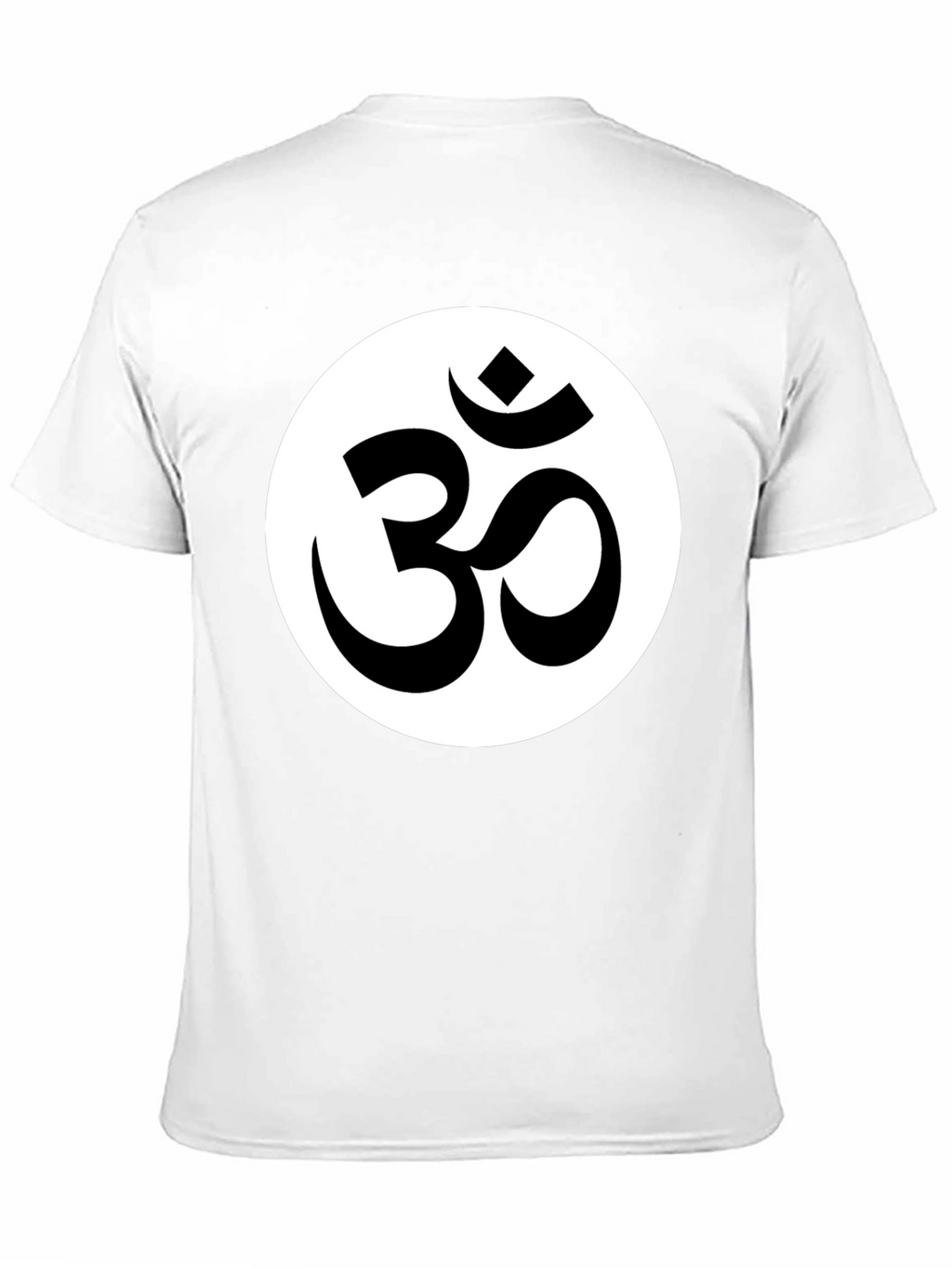 Om Symbol Graphic Tee - Black Cotton Blend Shirt