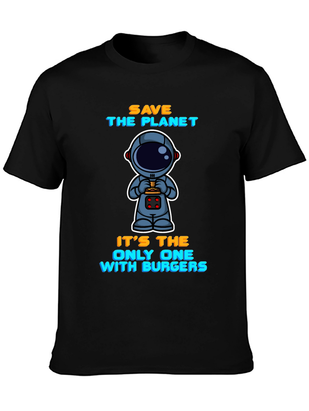 Save the Planet Burger Astronaut Graphic Tee