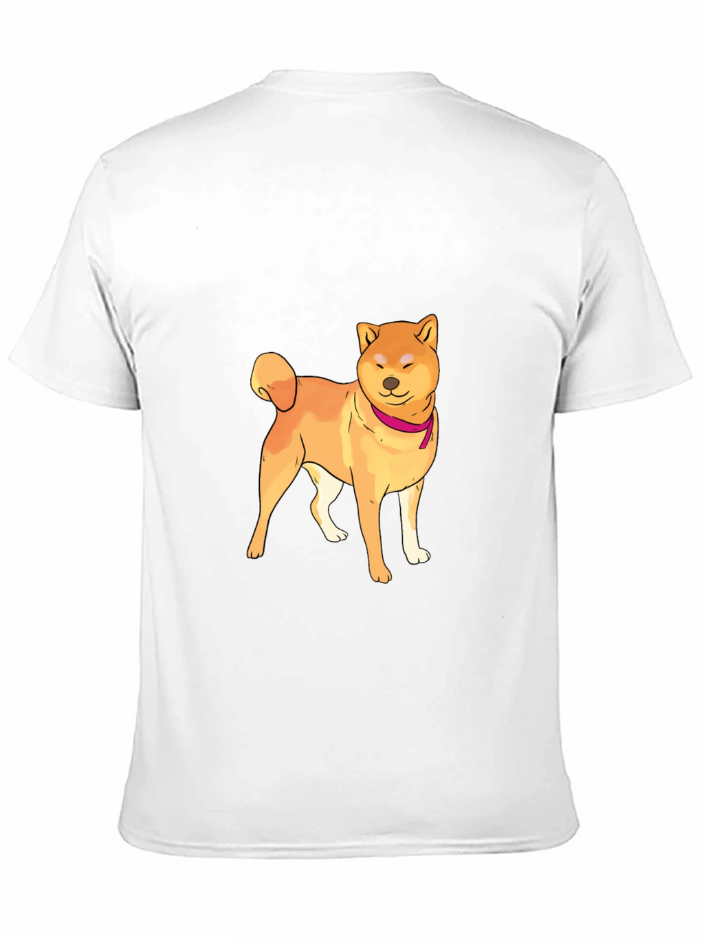 Shiba Inu Graphic Tee - Mens Black Crew Neck