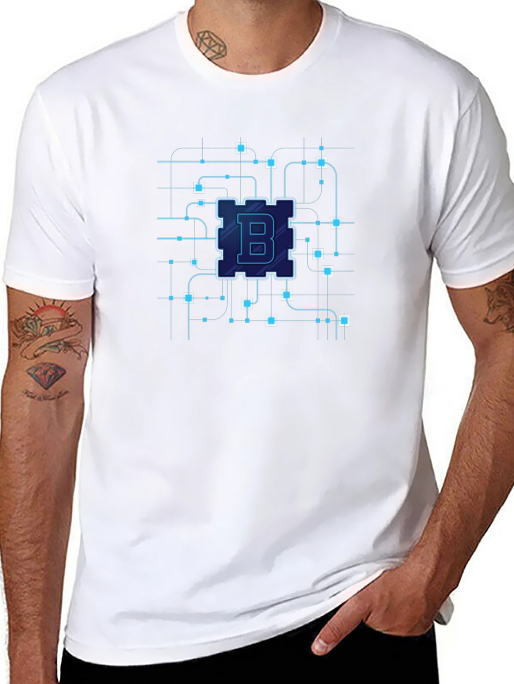 Bitcoin Circuit Board Black T-Shirt - Crypto Tech Style