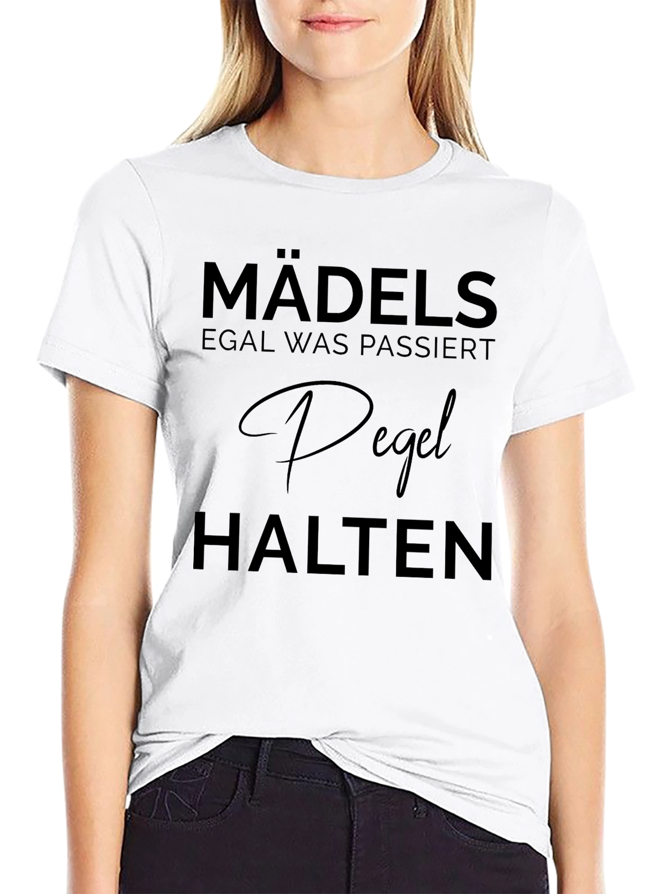 Mädels Pegel Halten Graphic Tee