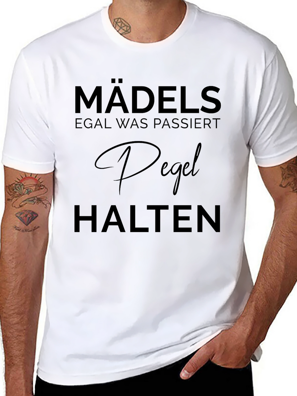 Mädels Pegel Halten Graphic Tee