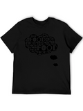 Food Lover Black T-Shirt - Word Cloud Design
