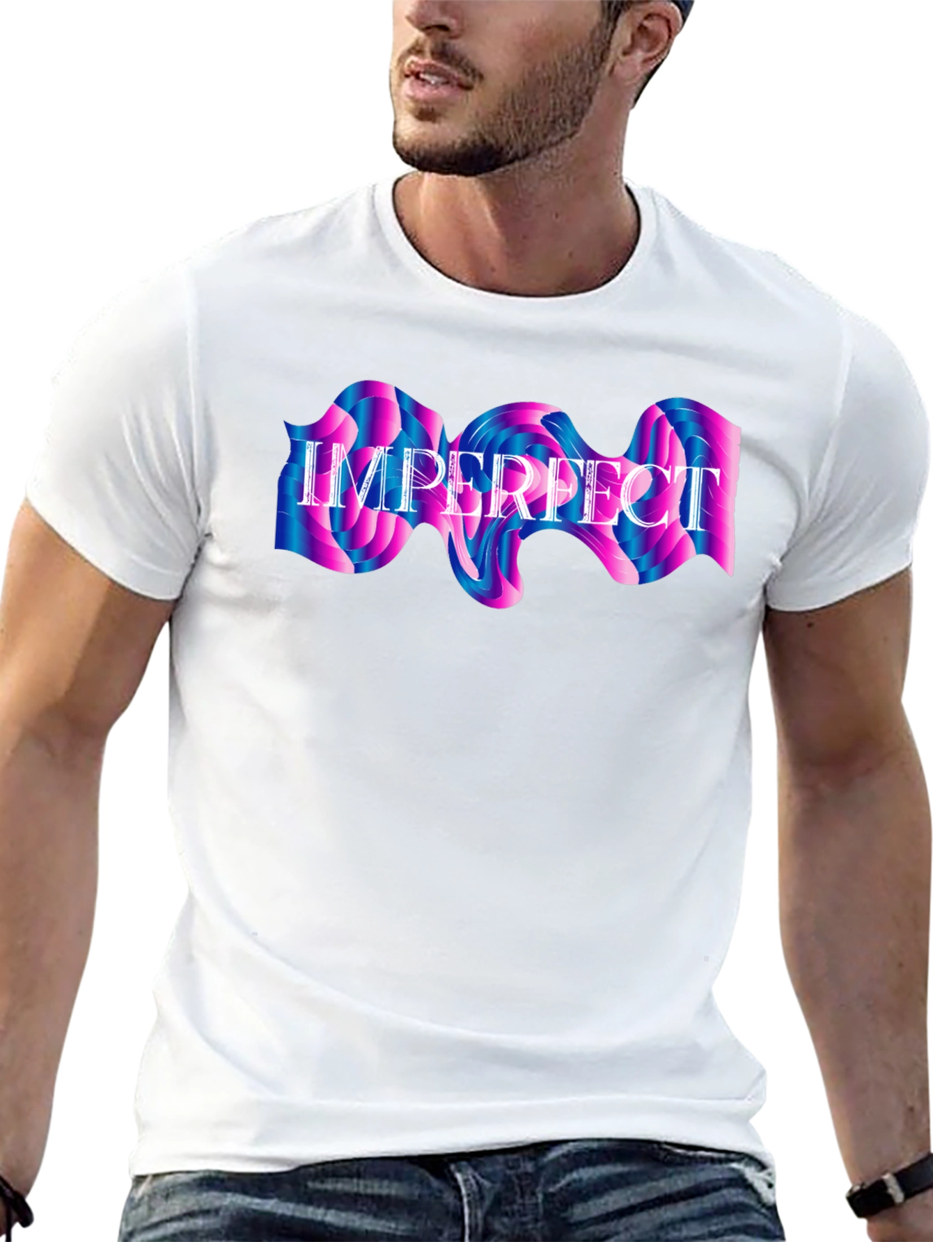 Imperfect Graphic Tee - Stylish Comfort