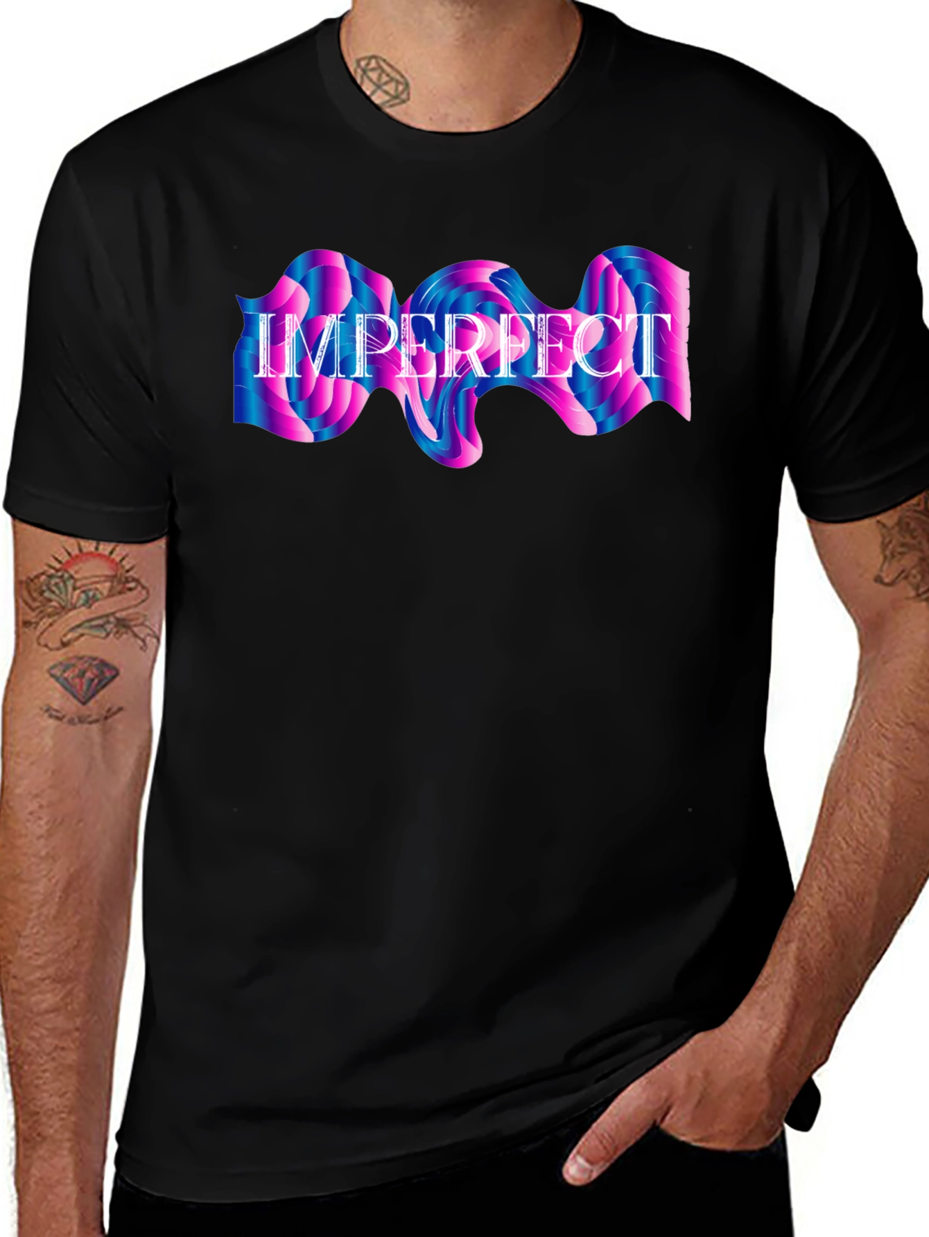Imperfect Graphic Tee - Stylish Comfort