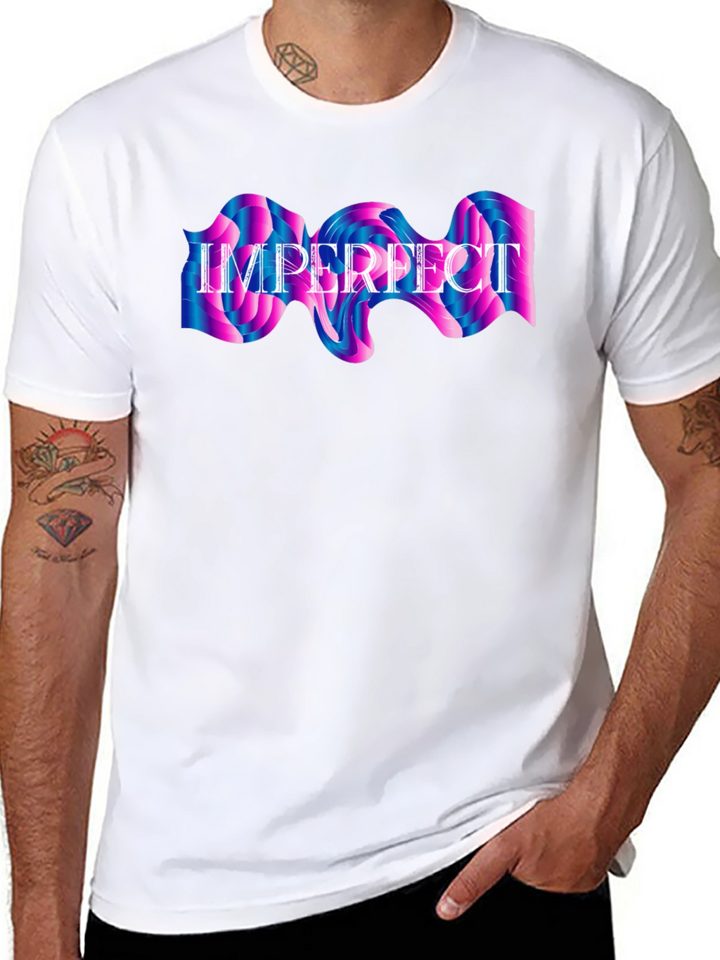 Imperfect Graphic Tee - Stylish Comfort