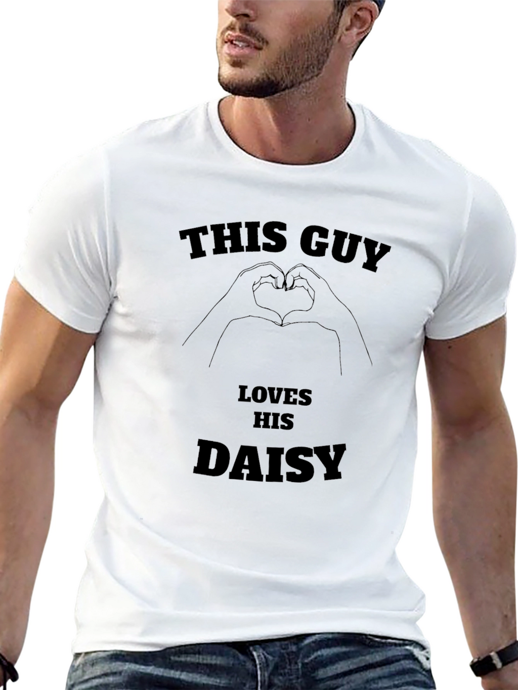 This Guy Loves His Daisy T-Shirt