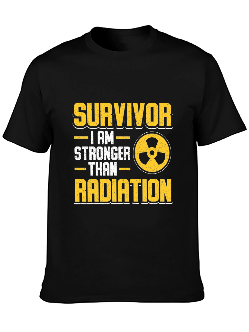 Survivor Stronger Than Radiation Black T-Shirt