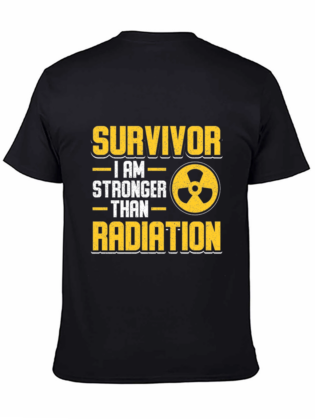 Survivor Stronger Than Radiation Black T-Shirt