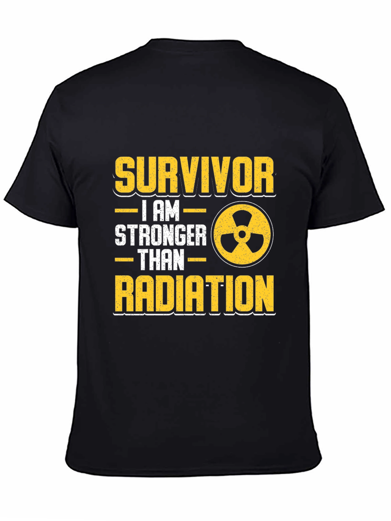 Survivor Stronger Than Radiation Black T-Shirt