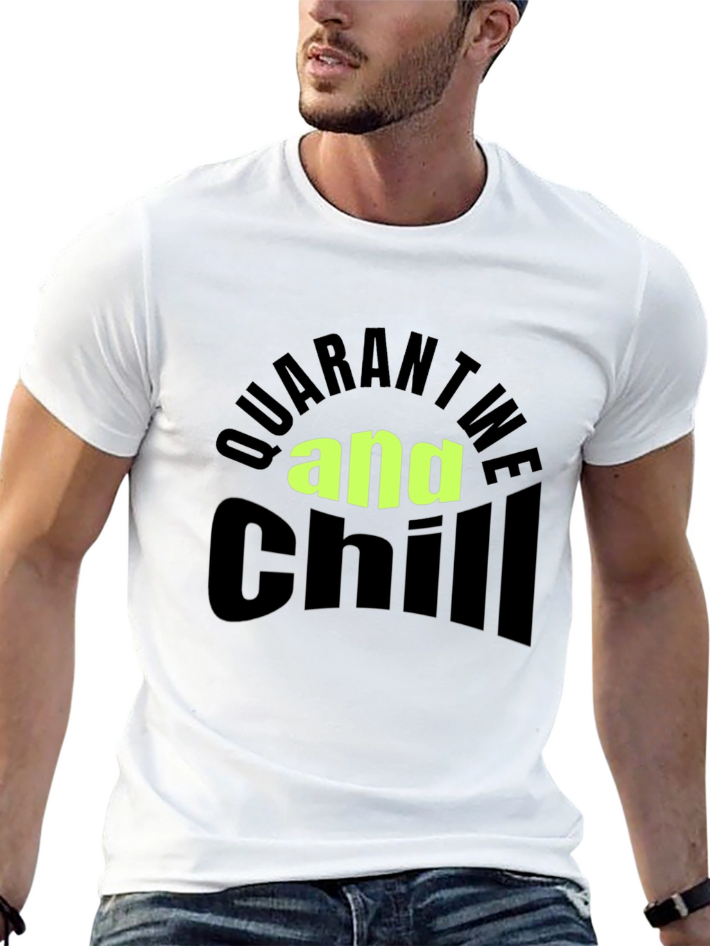 Quarantine and Chill Black T-Shirt