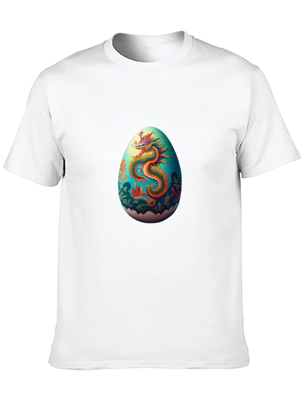 Dragon Egg Graphic Tee - Black Casual T-Shirt