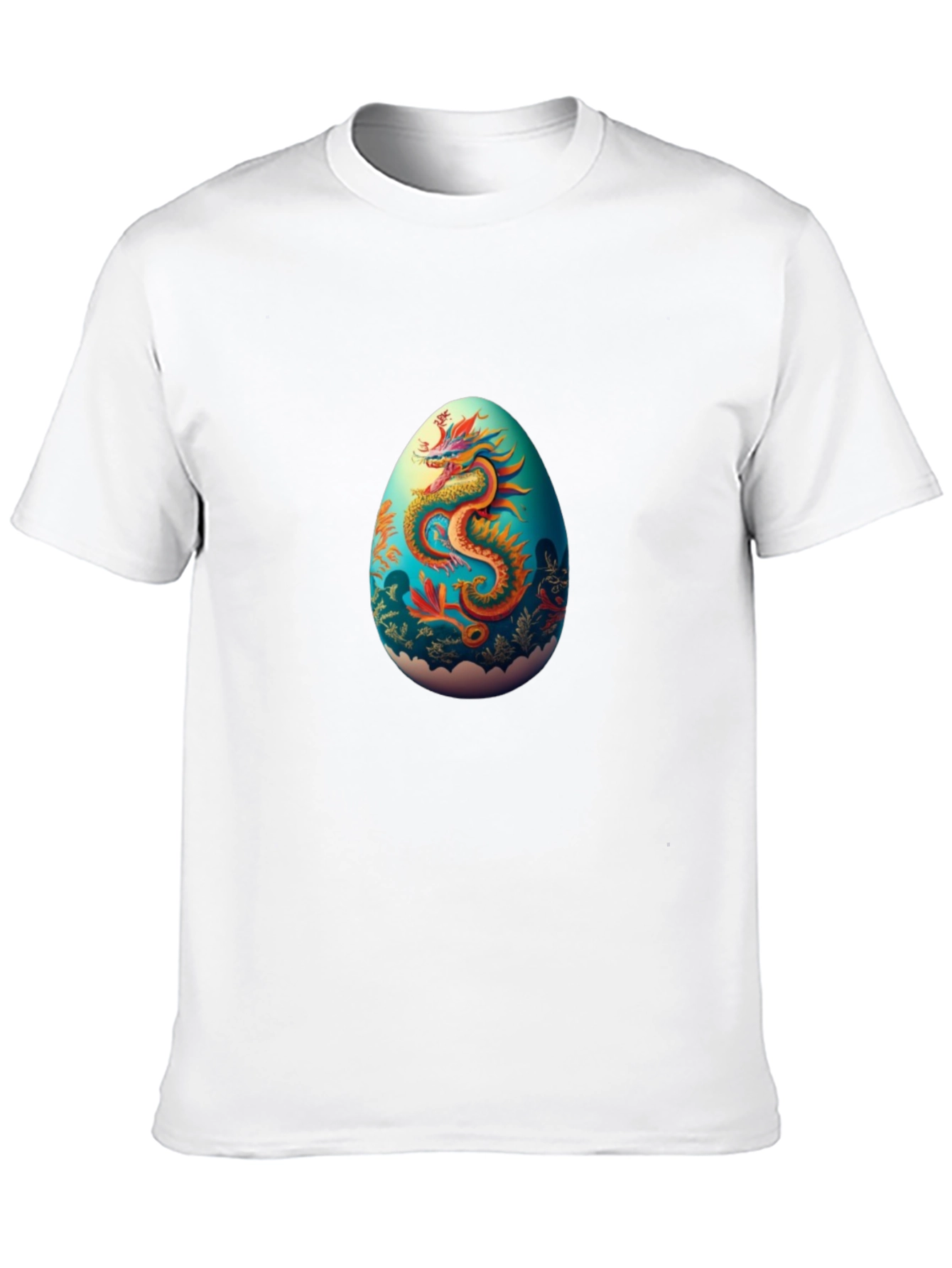 Dragon Egg Graphic Tee - Black Casual T-Shirt