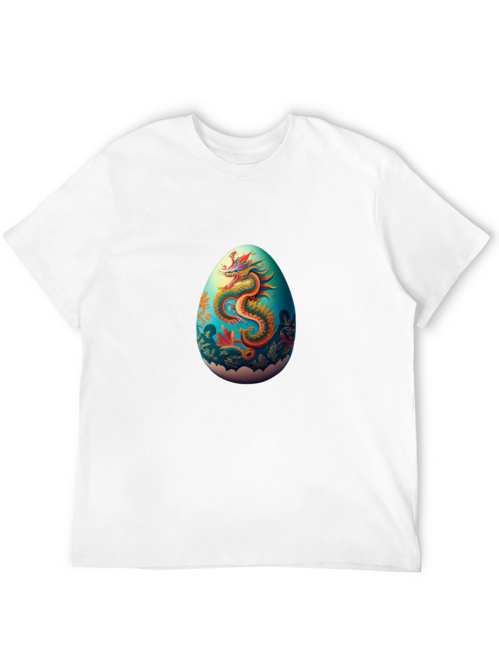 Dragon Egg Graphic Tee - Black Casual T-Shirt