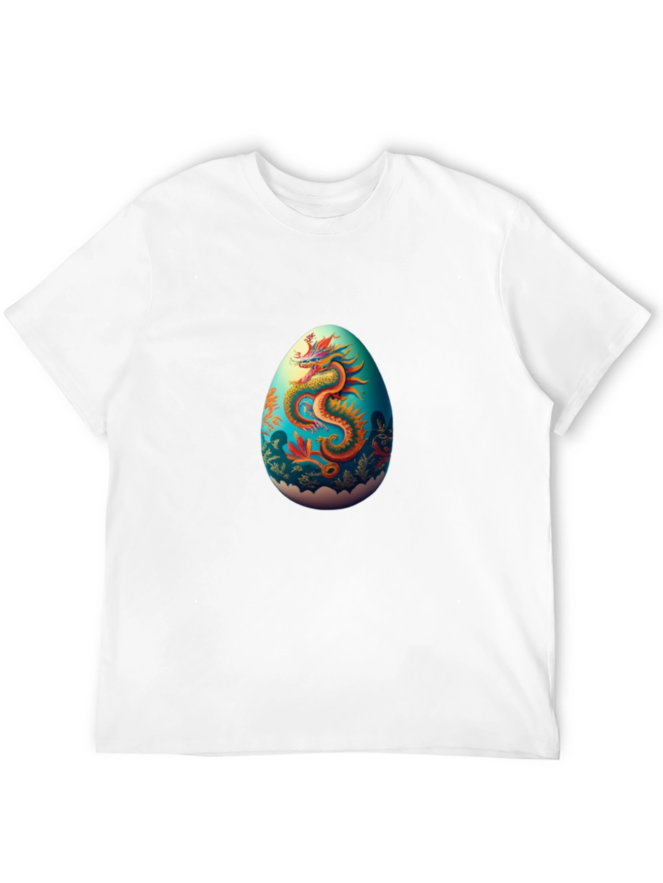 Dragon Egg Graphic Tee - Black Casual T-Shirt