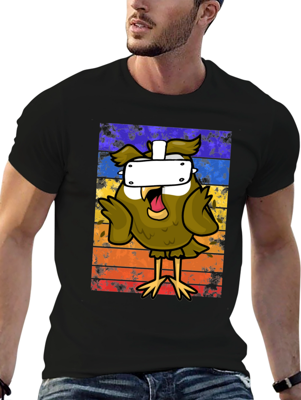Owl VR Headset Graphic Tee