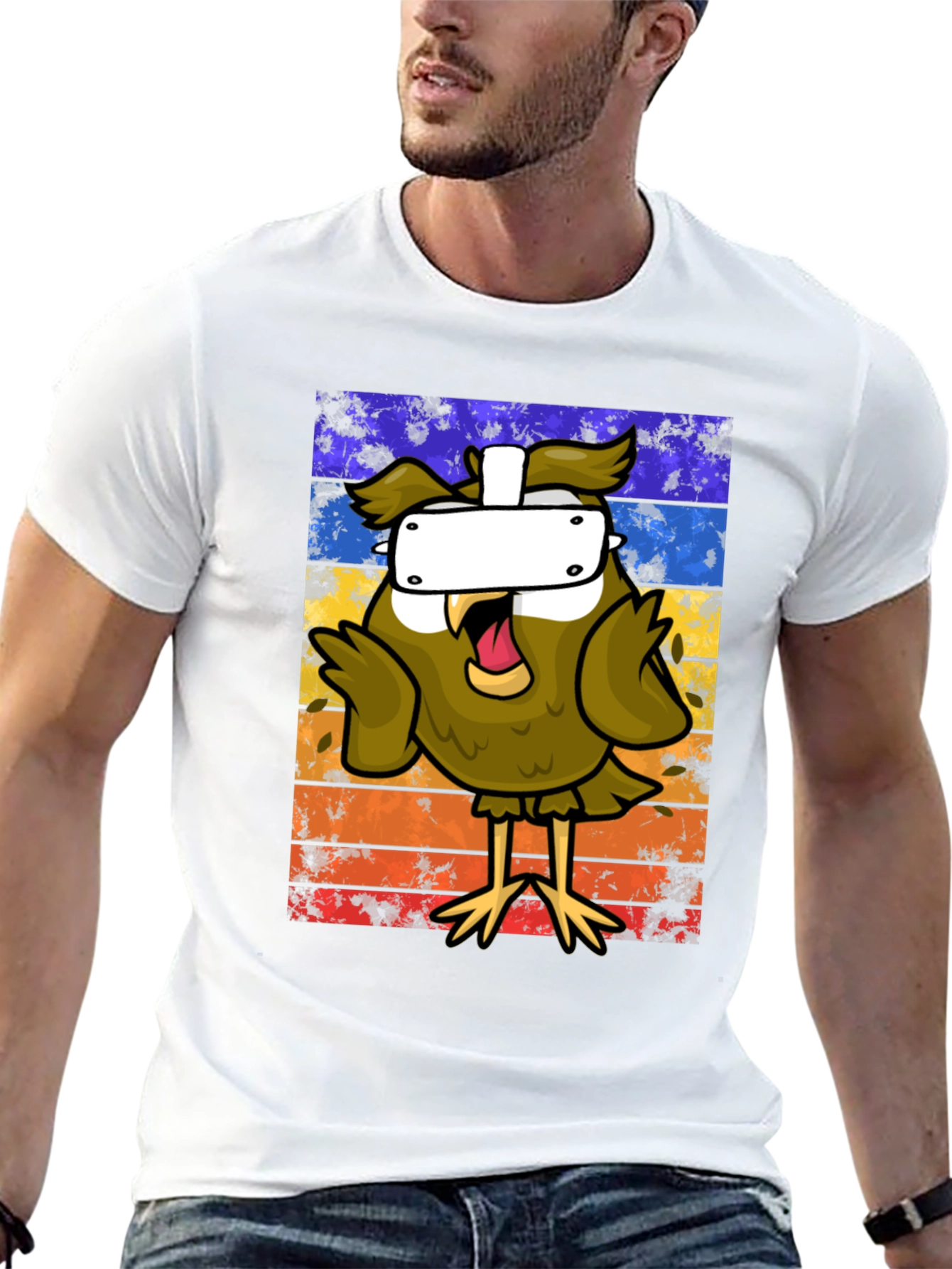 Owl VR Headset Graphic Tee