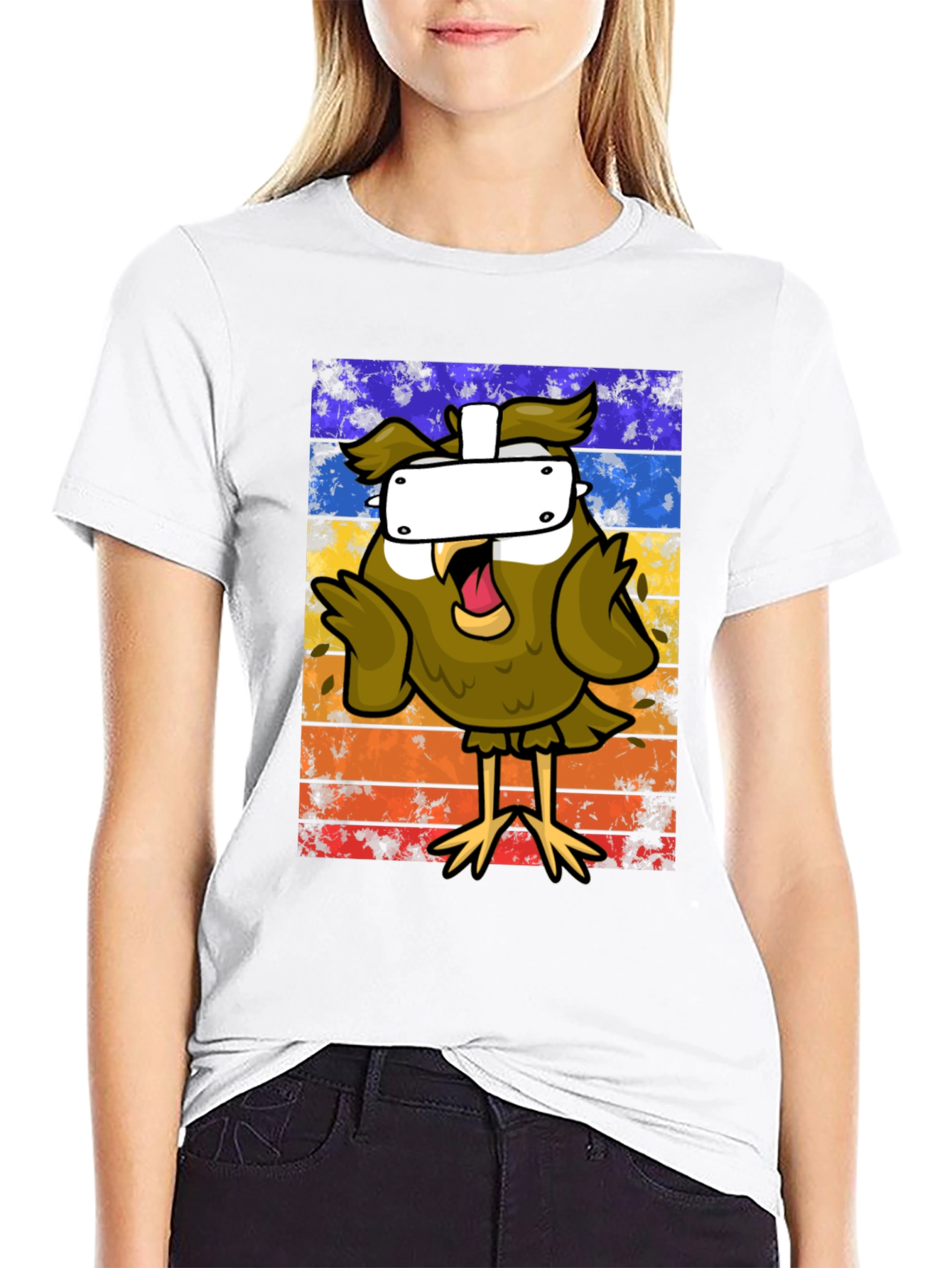 Owl VR Headset Graphic Tee