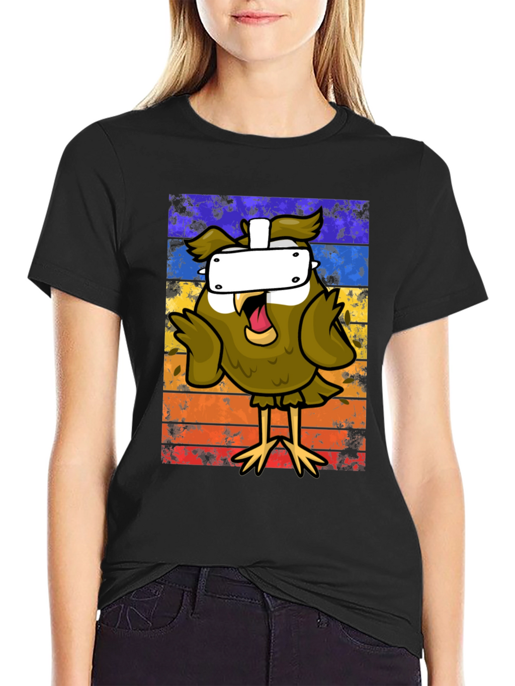 Owl VR Headset Graphic Tee