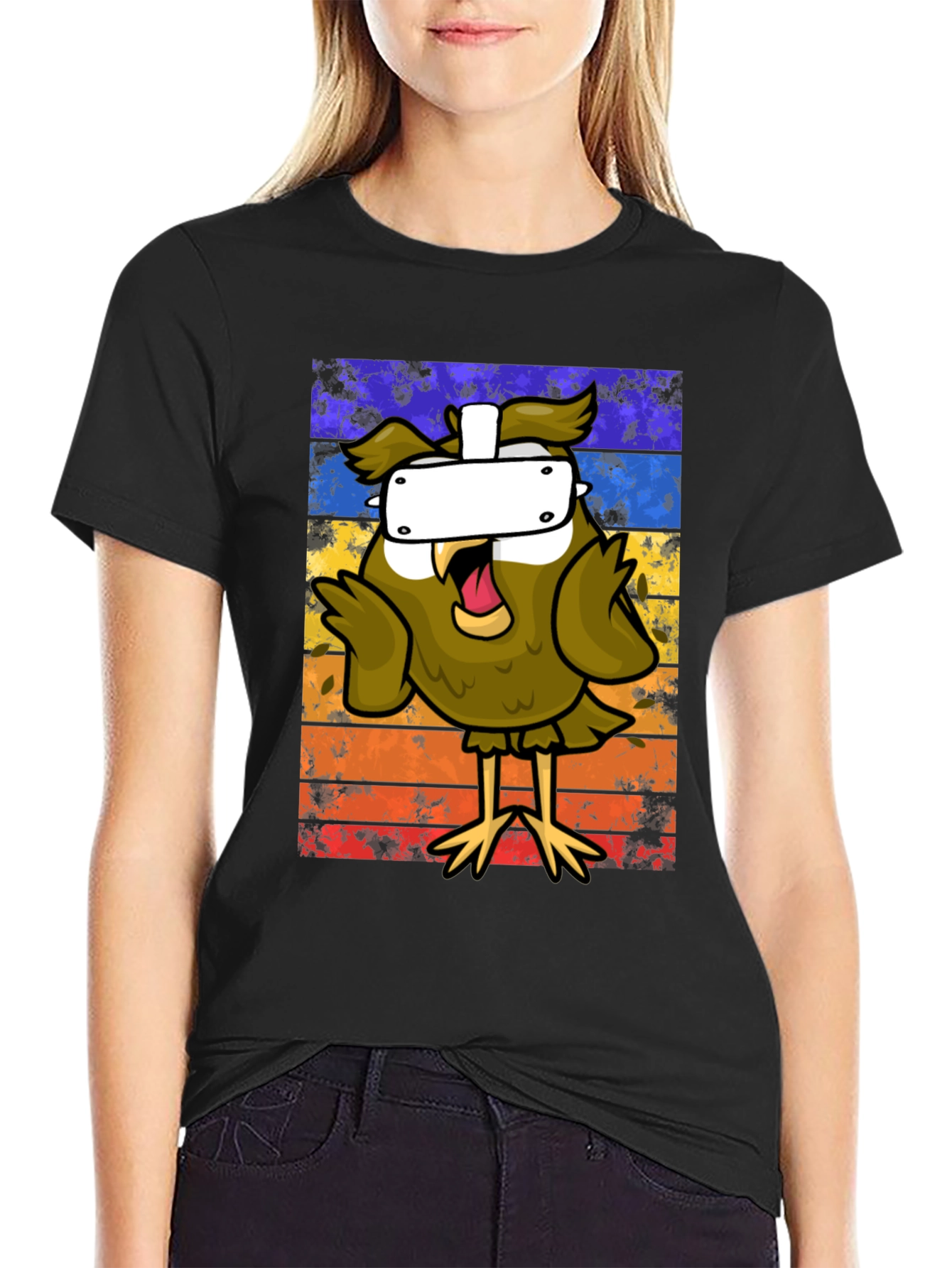 Owl VR Headset Graphic Tee