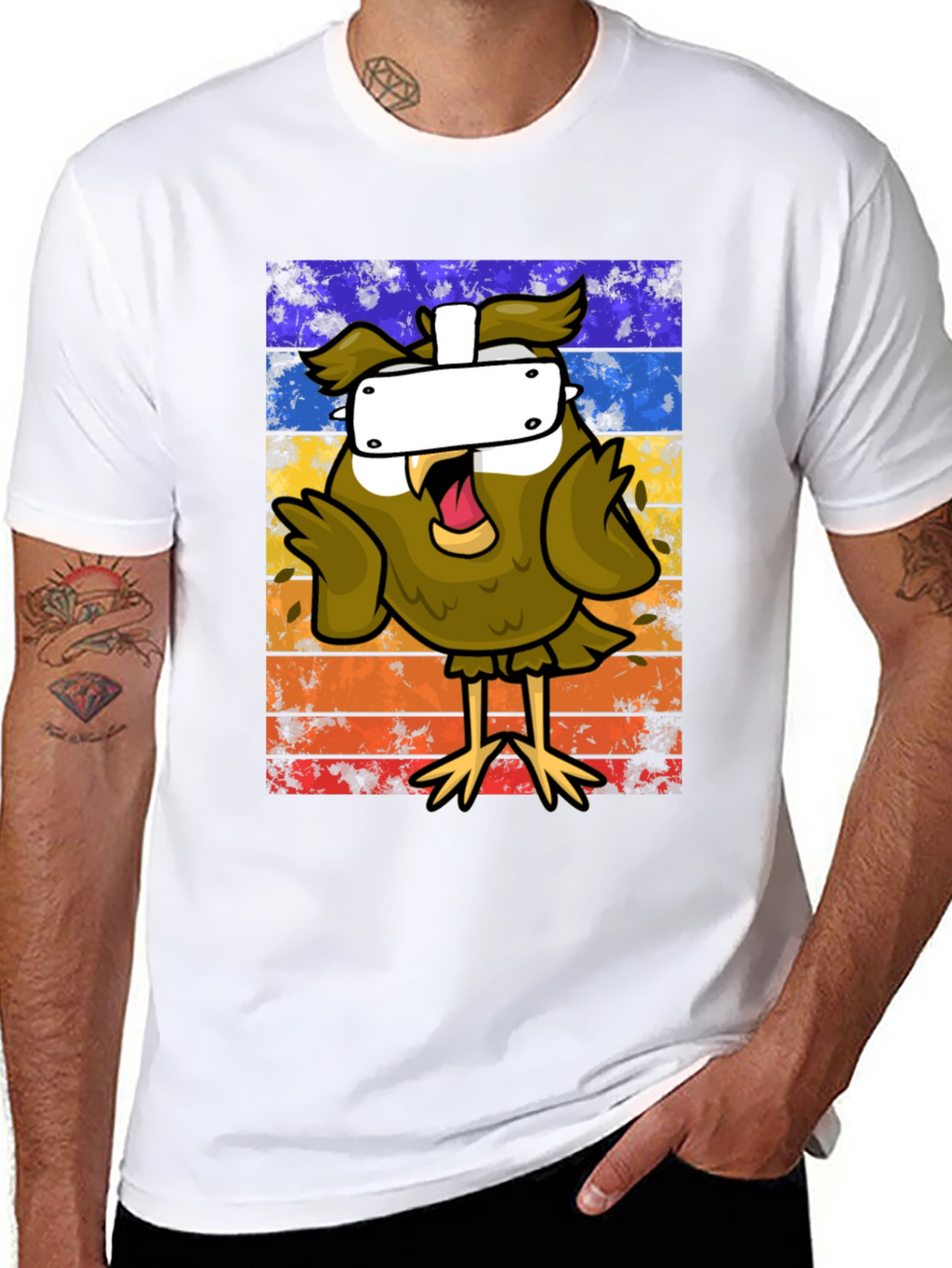 Owl VR Headset Graphic Tee