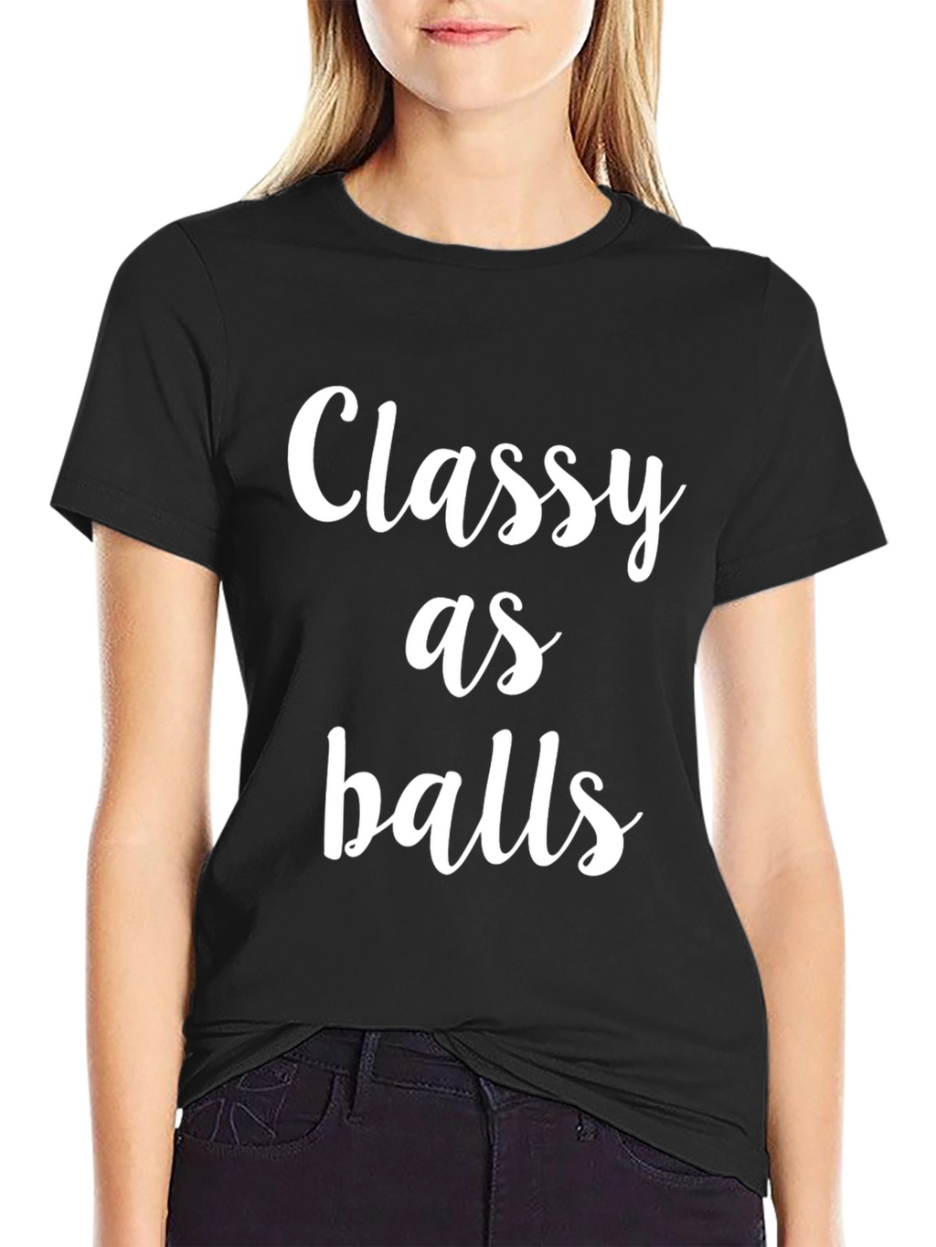 Classy As Balls Graphic T-Shirt - Bold Statement Tee
