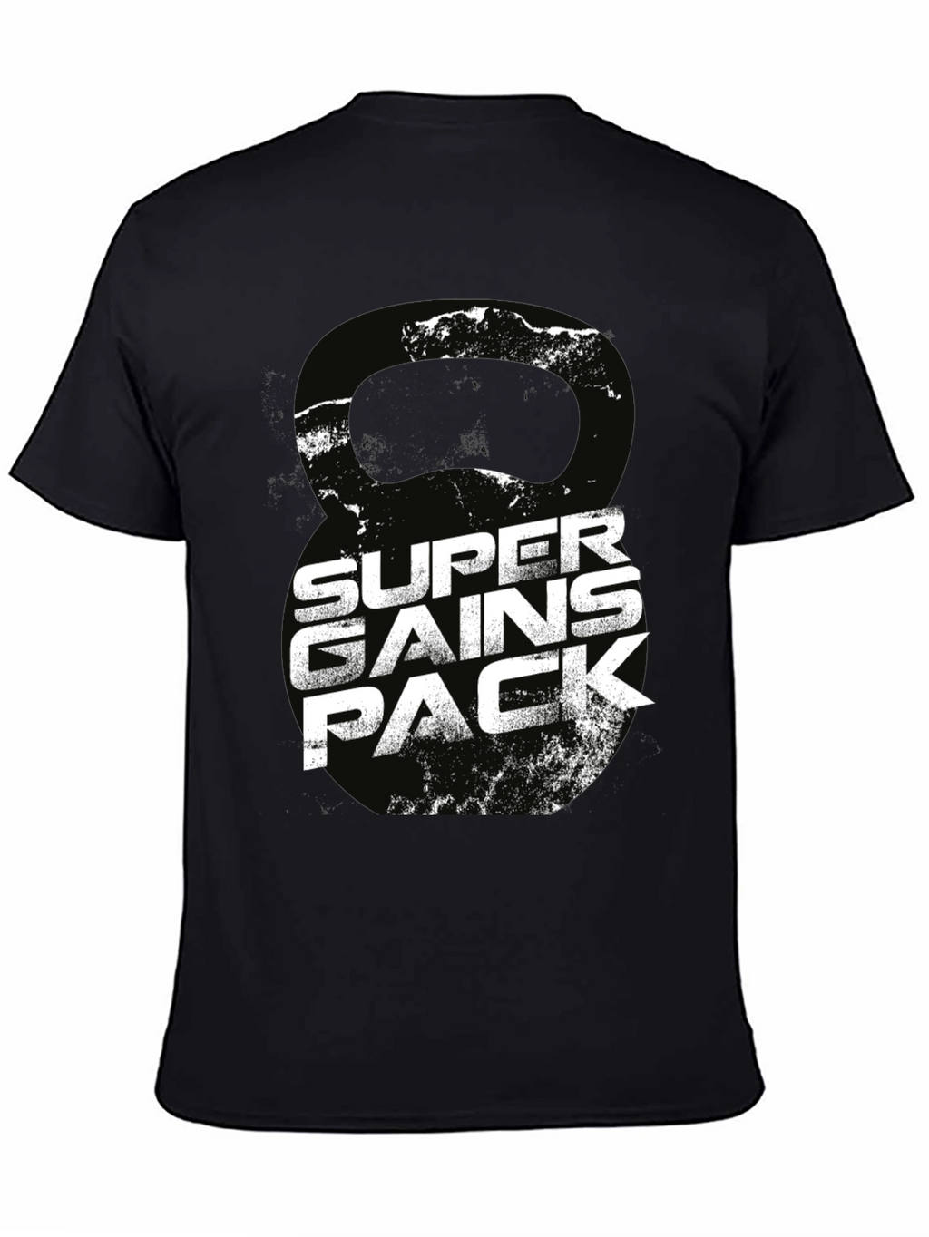 Super Gains Pack Black T-Shirt