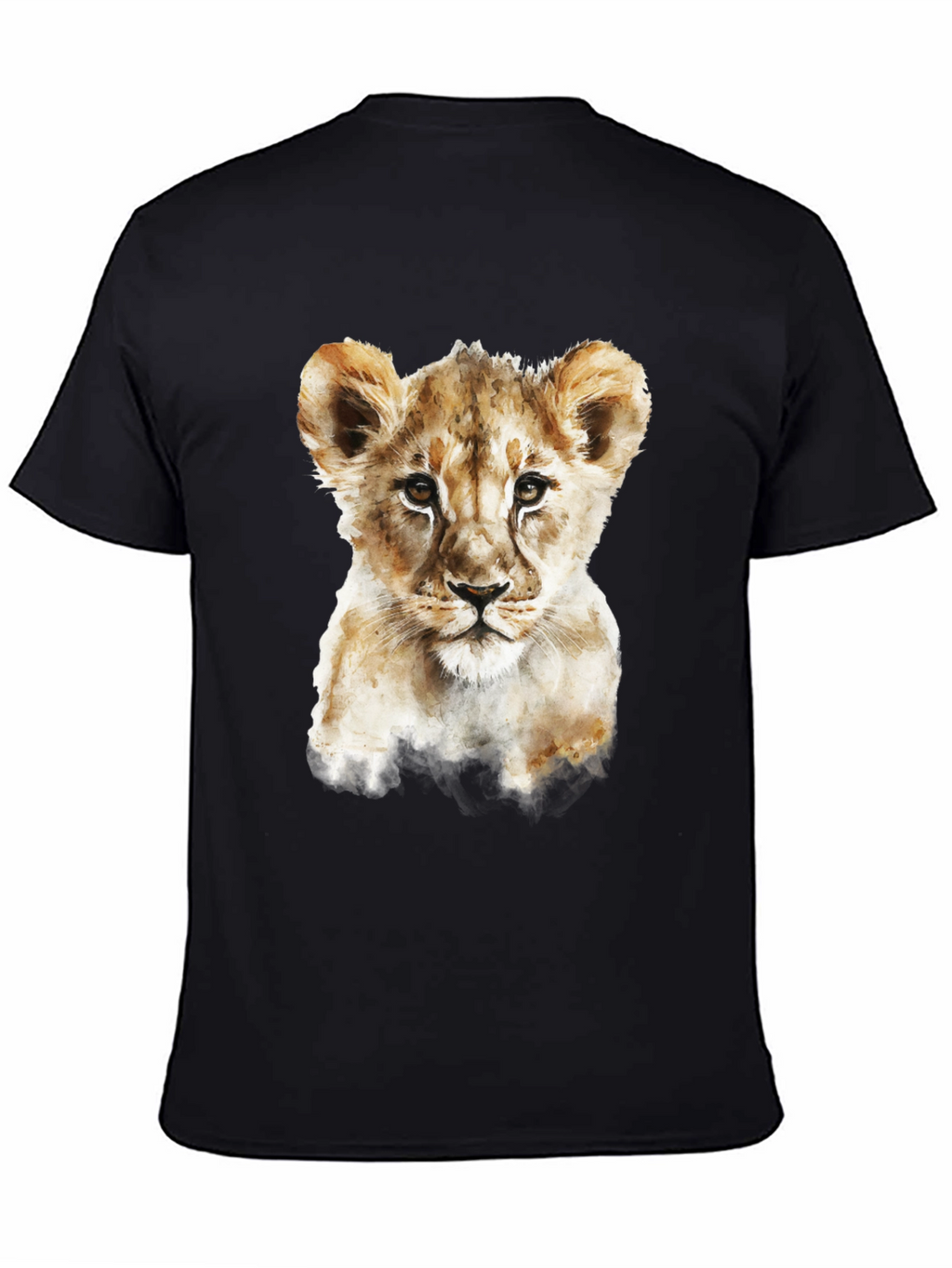 Lion Cub Graphic Tee - Mens Black T-Shirt