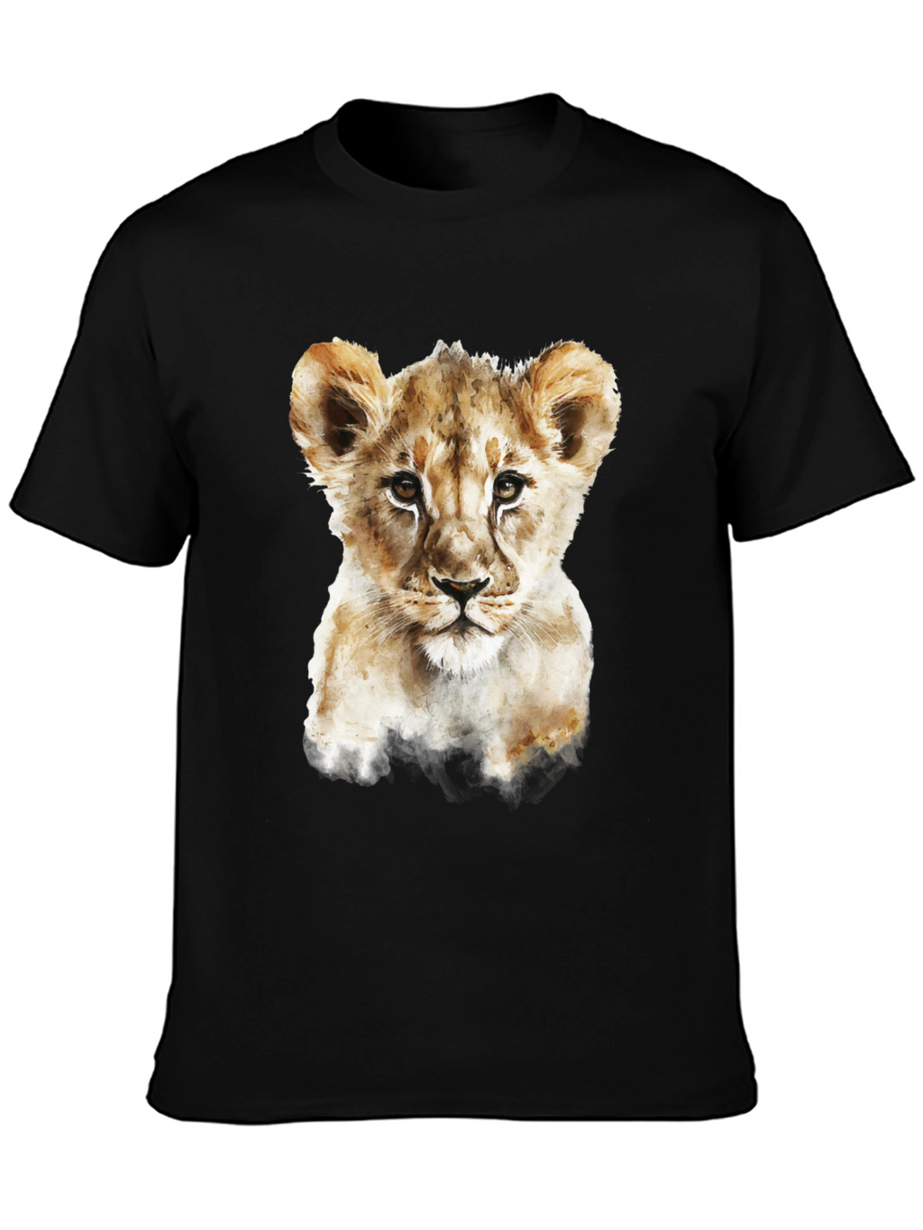 Lion Cub Graphic Tee - Mens Black T-Shirt