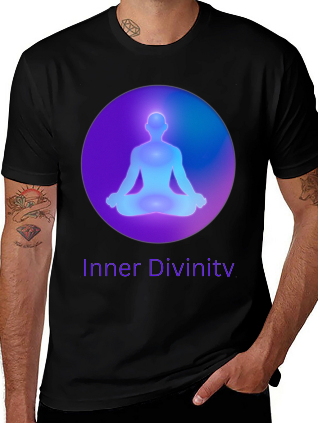 Inner Divinity Meditation Graphic T-Shirt