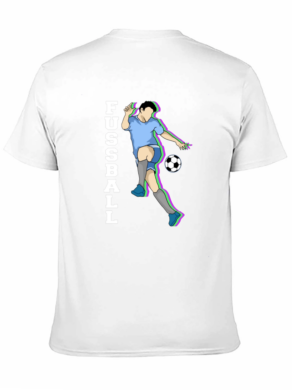 Fussball Graphic Tee - Black Cotton Soccer T-Shirt