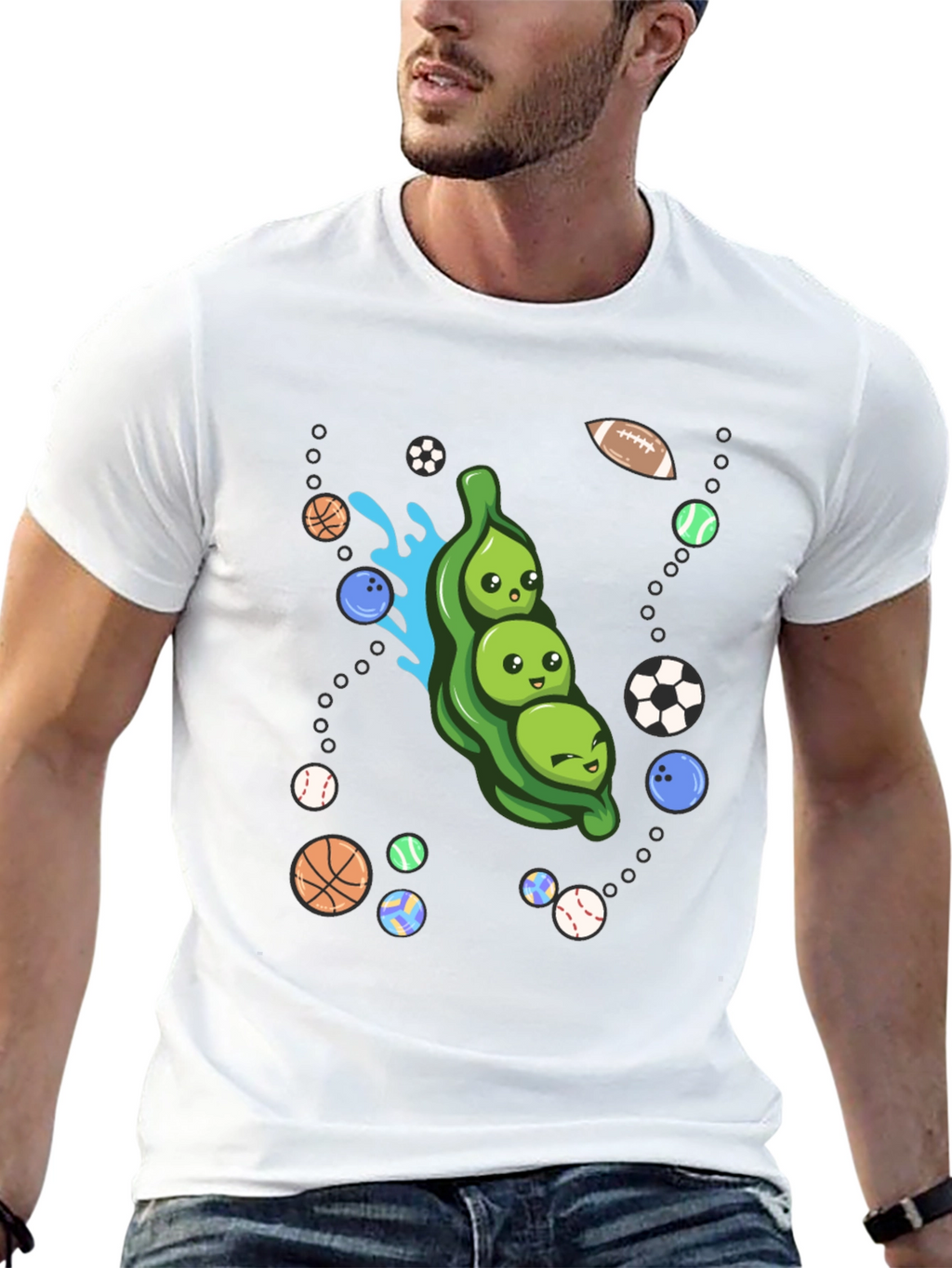 Funny Peas in a Pod Sports T-Shirt
