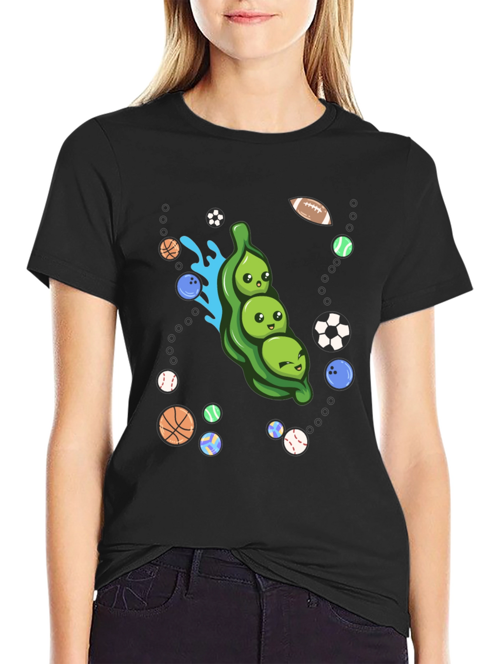 Funny Peas in a Pod Sports T-Shirt