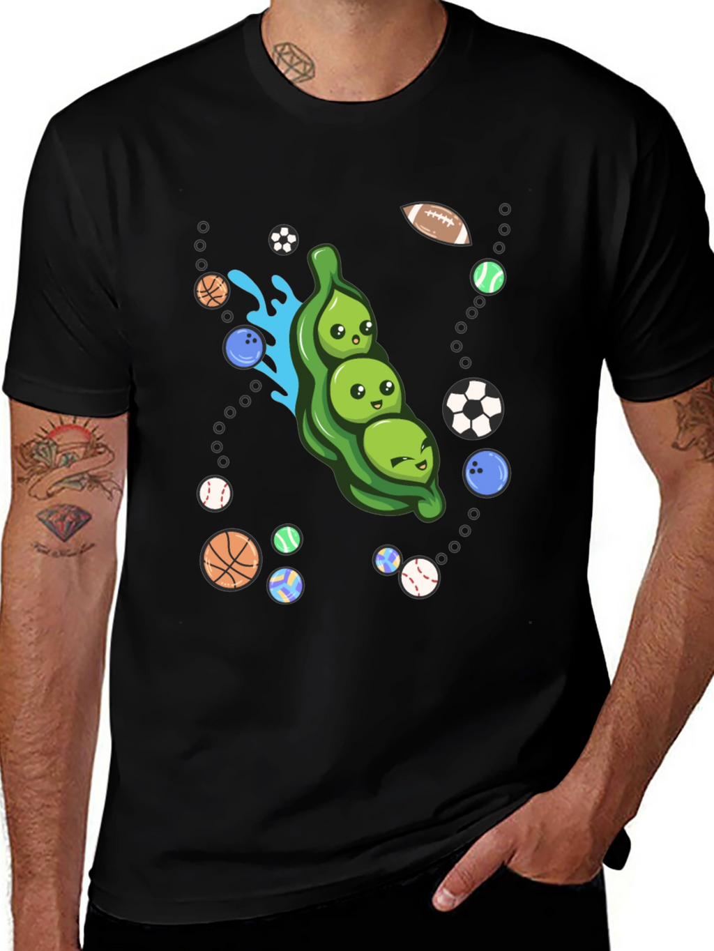 Funny Peas in a Pod Sports T-Shirt