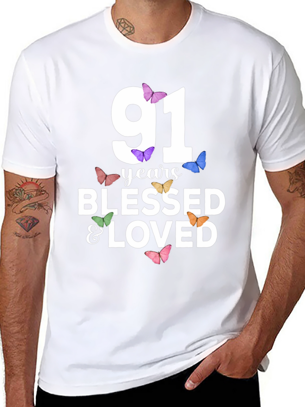 91 Years Blessed & Loved T-Shirt
