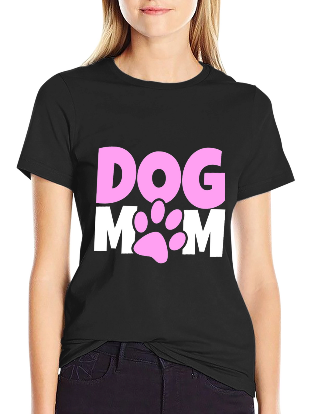 Dog Mom T-Shirt Cute Paw Print Design