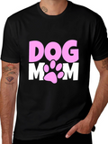 Dog Mom T-Shirt Cute Paw Print Design
